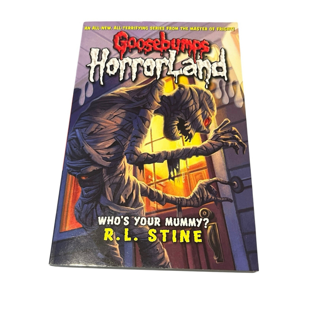 Goosebumps HorrorLand Who's Your Mummy RL Stine Paperback Book